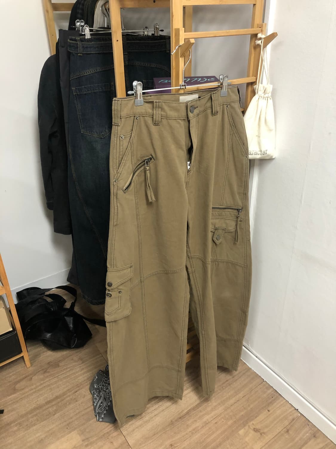 비긴202 엣지워크리보팬츠 2사이즈 상품이미지2