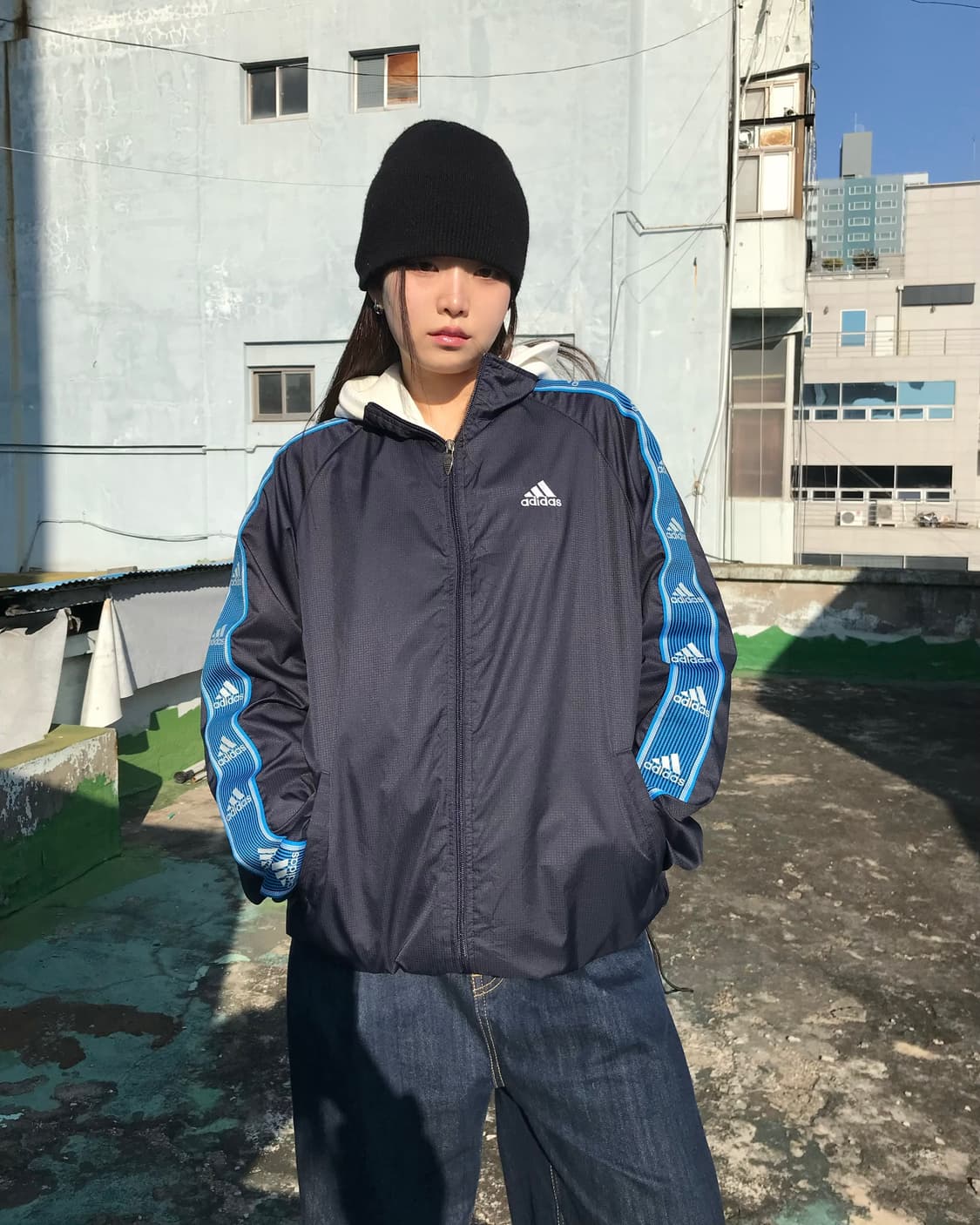 아디다스 네이비 집업 상품이미지1