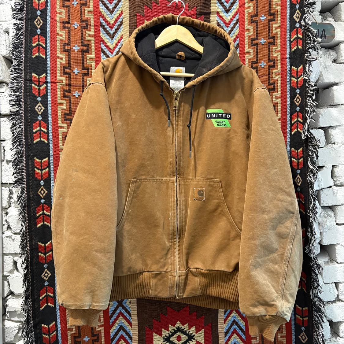 90‘s 칼하트 J130 덕 엑티브 후드 워크자킷 상품이미지1