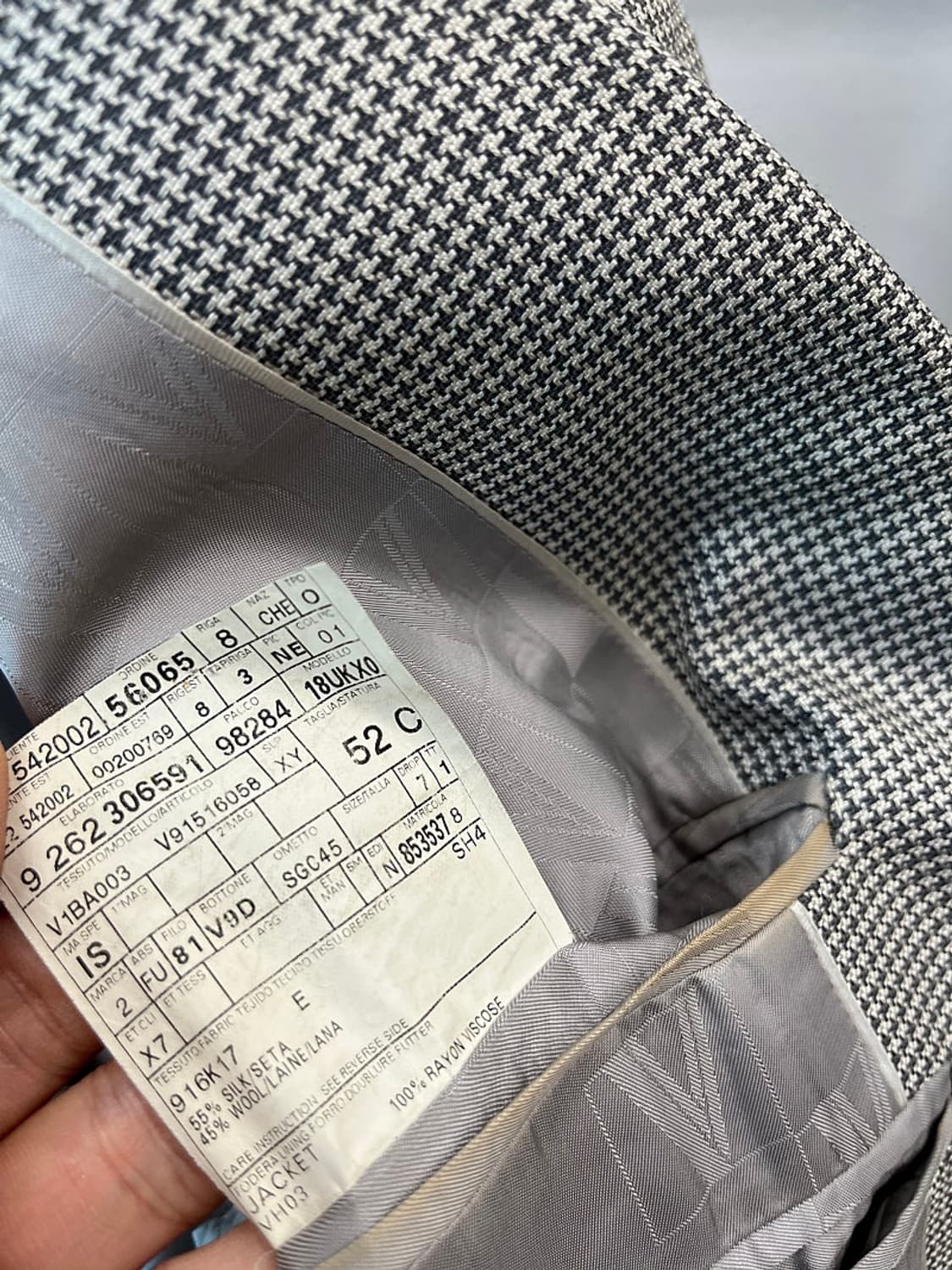 105) 베르사체 컬렉션 잔체크 블레이져  상품이미지6