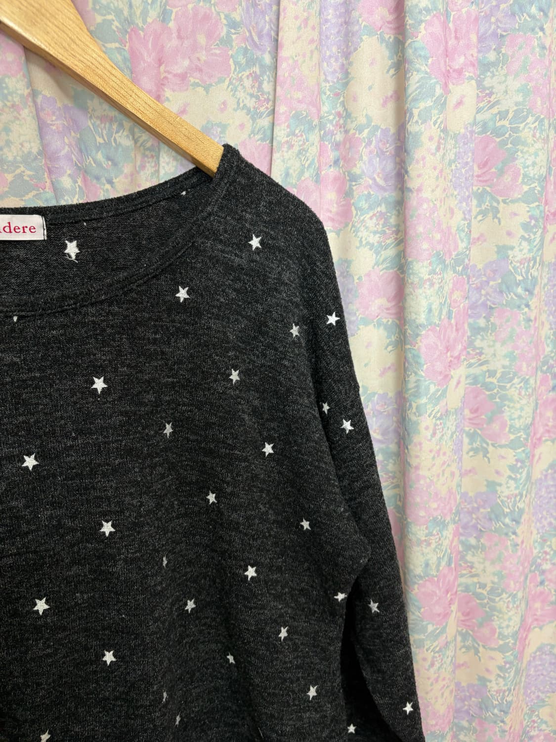 다크그레이 별 패턴 니트 상품이미지6