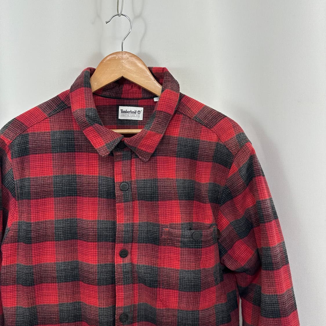   팀버랜드 남자 면 체크 남방 자켓 기모도톰 XL  상품이미지2