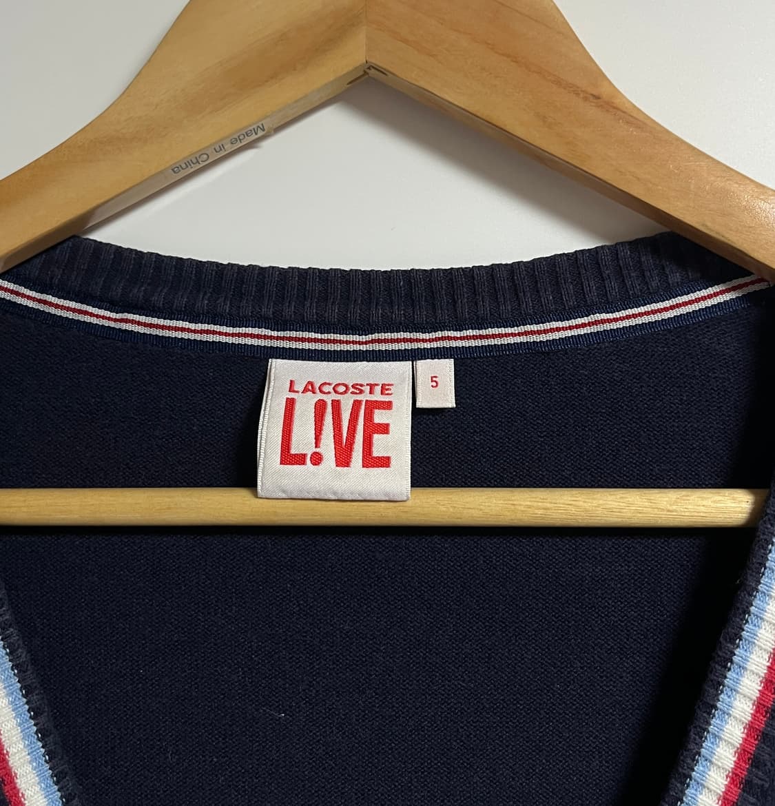 공용 라코스테 라이브 브이넥 니트 가디건 100 상품이미지5