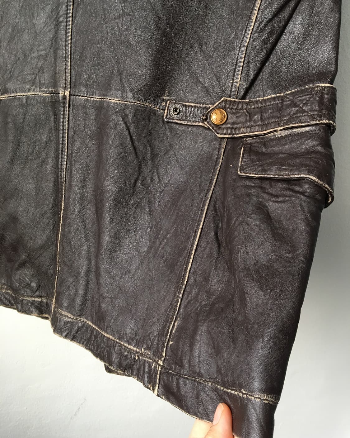 Avirex leather vest 상품이미지6