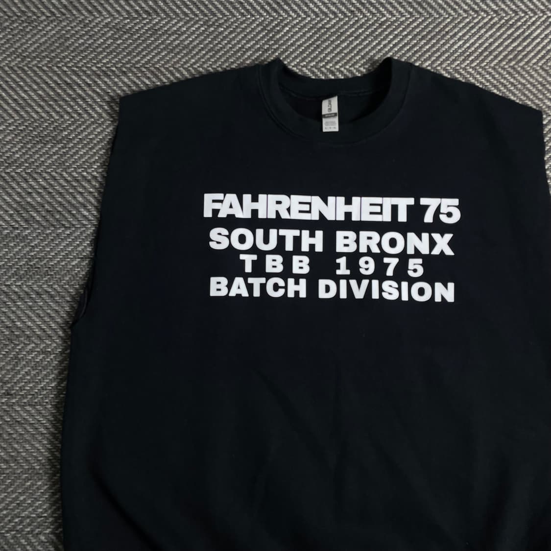 길단 빈티지 레터링 박시핏 슬리브리스 나시y 3157 상품이미지3