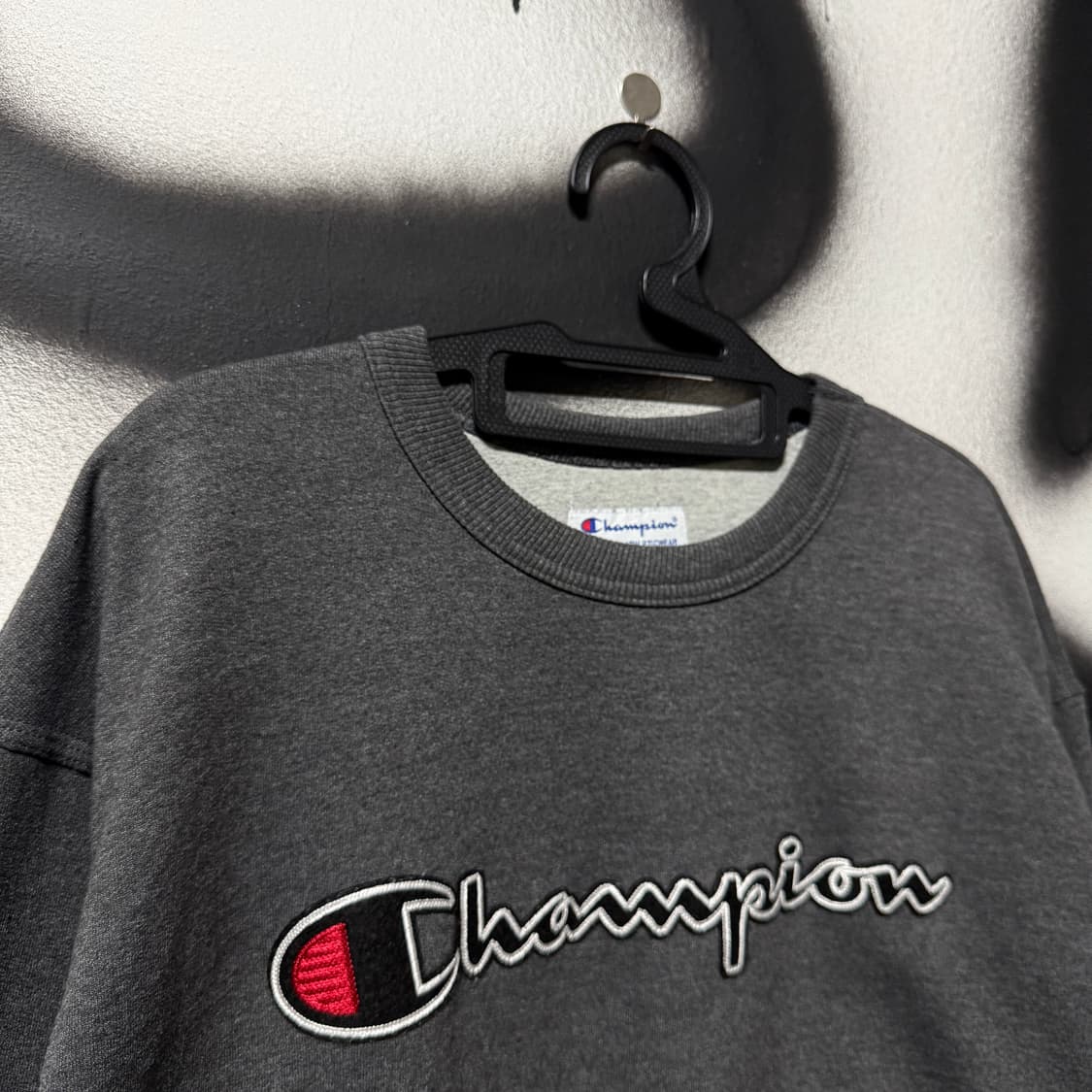 챔피온 빅사이즈 자수 로고 스웻 셔츠 맨투맨 상품이미지3