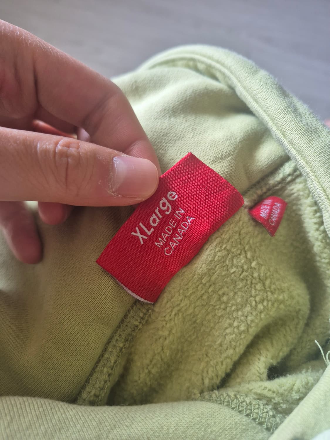 슈프림 16FW 박스로고 후드티 세이지 XL 상품이미지5