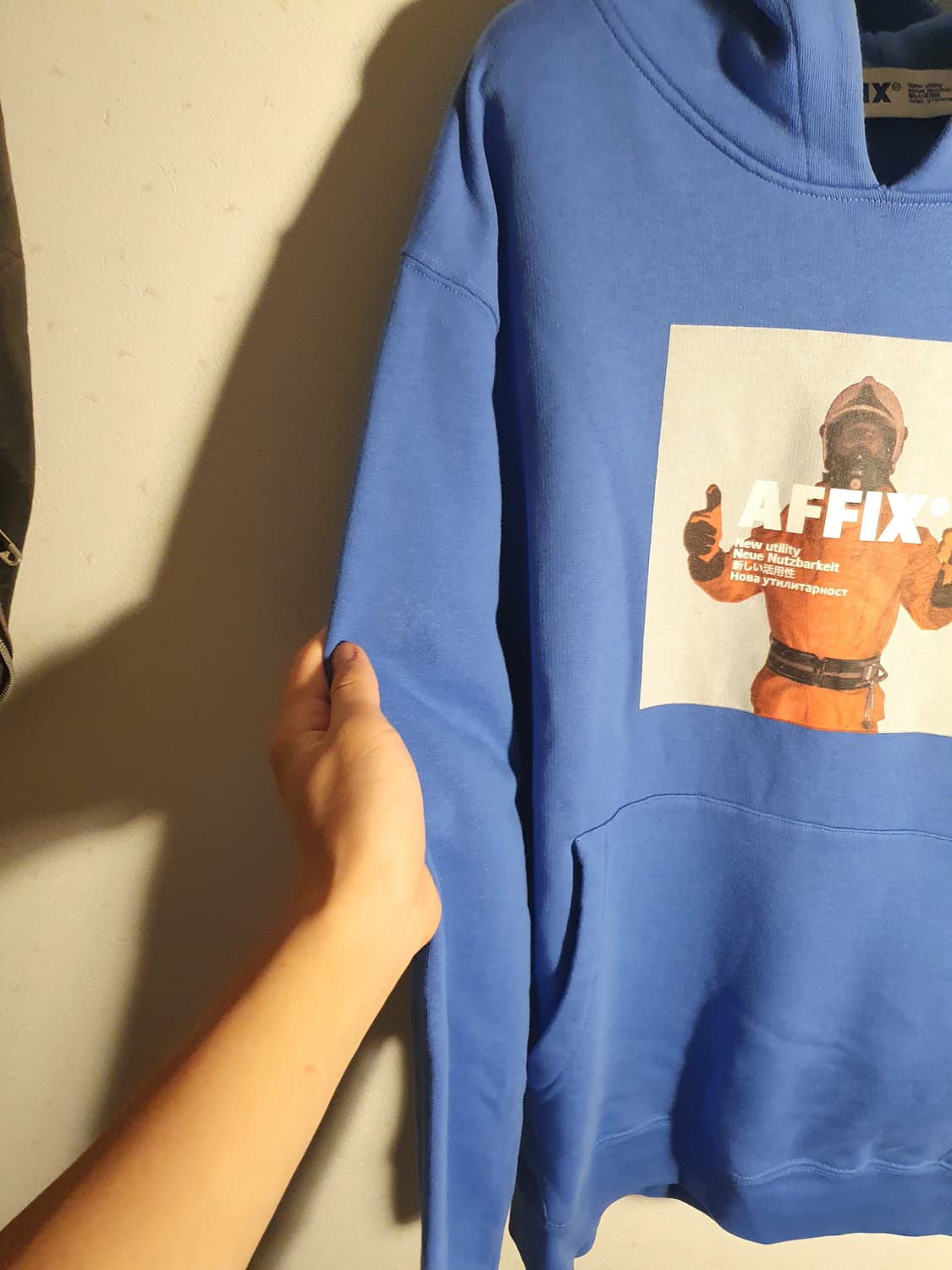 AFFIX fireman blue hoodie 상품이미지6