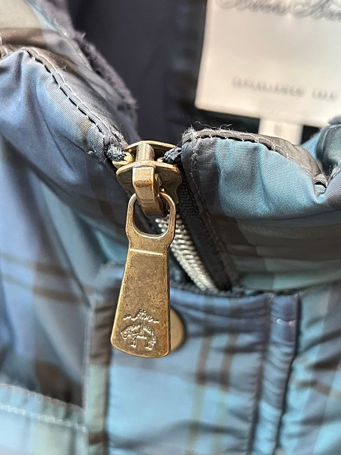 105) 브룩스브라더스 블랙와치 패딩조끼  상품이미지6