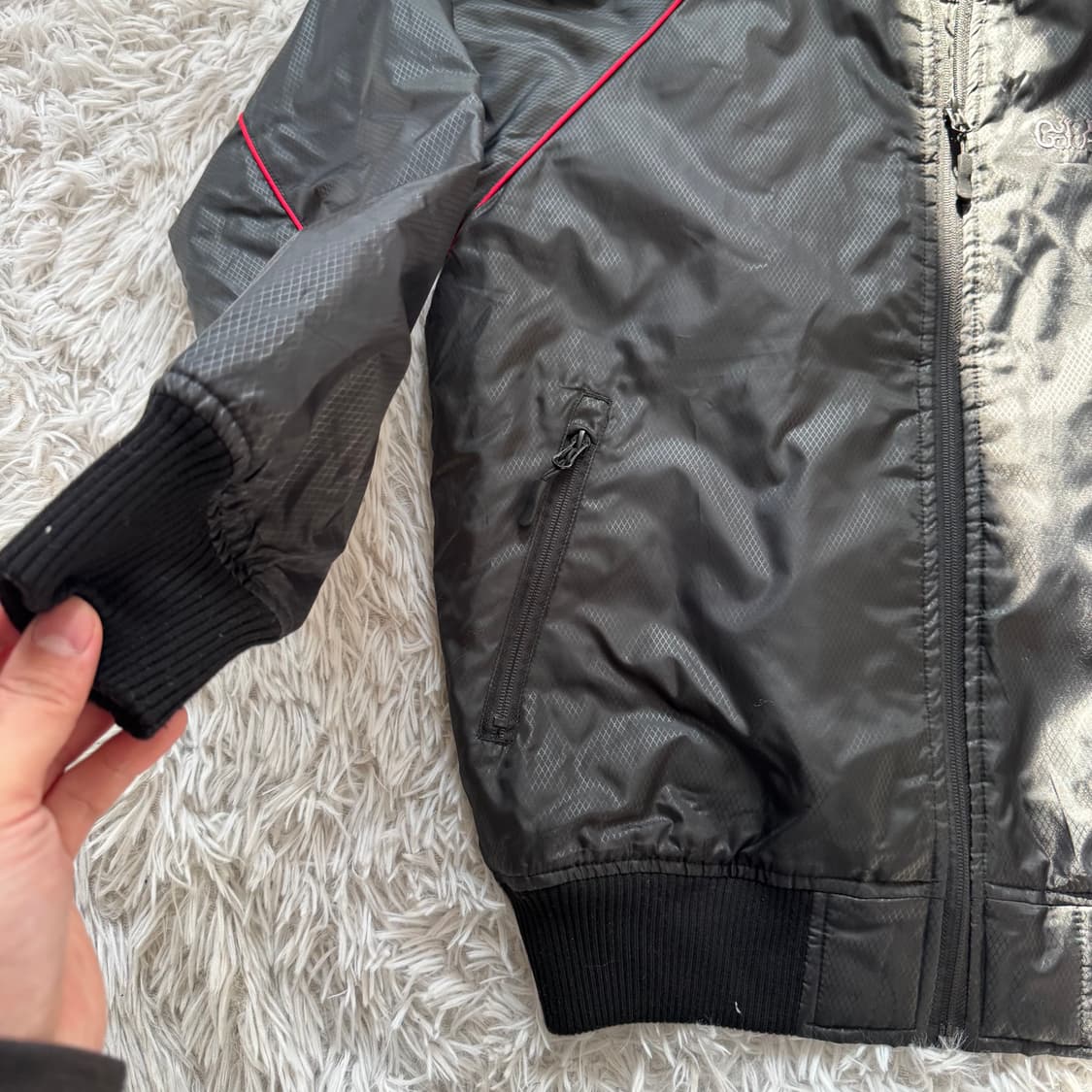 GIANTS 일본빈티지 나일론 바람막이 야구 항공 자켓 블루종 m 95 상품이미지5