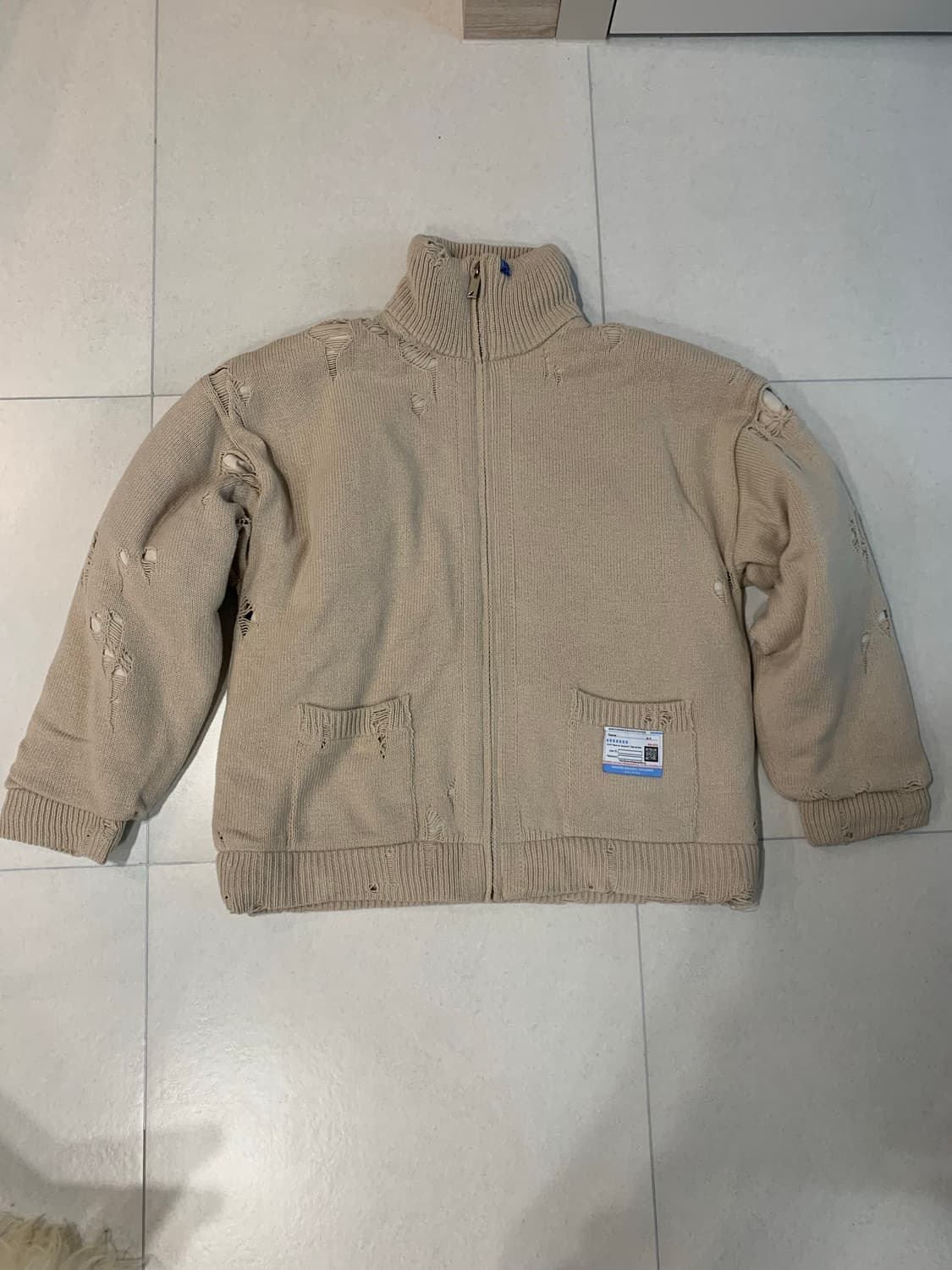 23FW 미하라 야스히로 패디드 니트 집업 상품이미지1