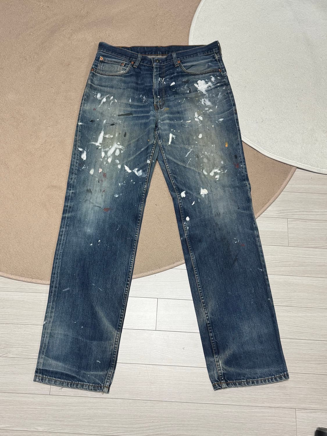 00‘s 빈티지 리바이스 502 페인트 워싱 36 상품이미지2