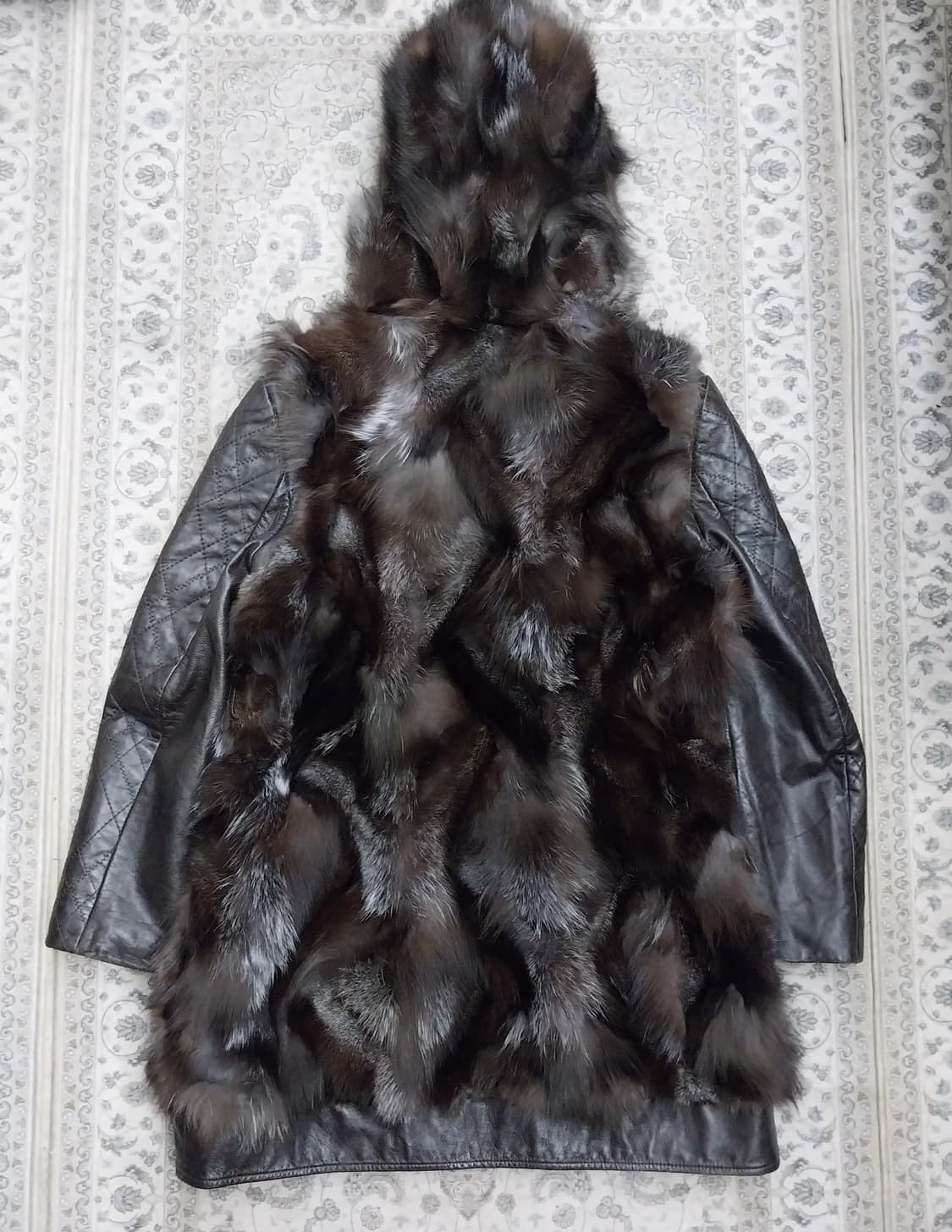 이신우 밍크 퍼 양가죽 배색 롱 코트 88 상품이미지2