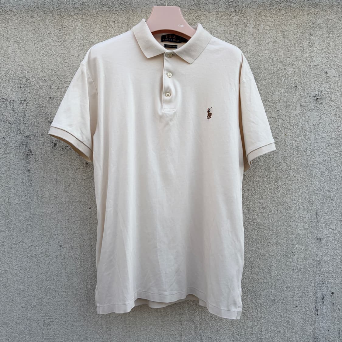 QR택)폴로 랄프로렌 아이보리 멀티포니 PK반팔 티셔츠 상품이미지1