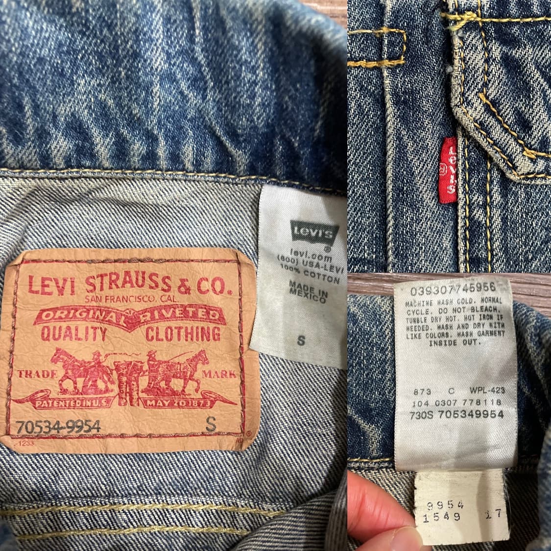 리바이스 1세대 트러커 데님 자켓 상품이미지7