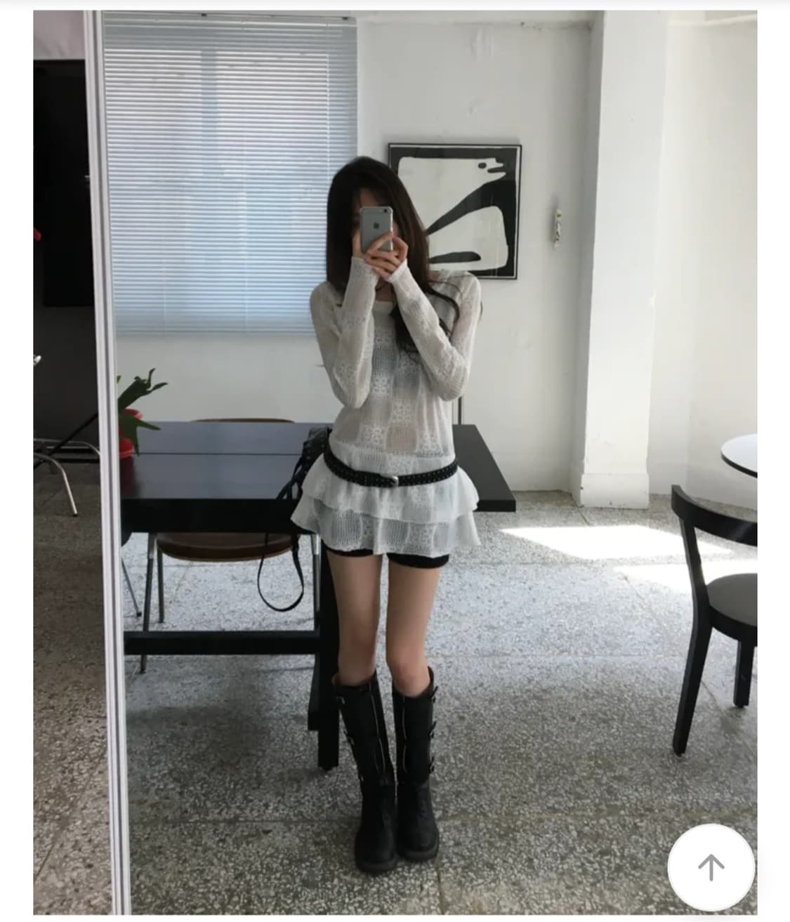 Soand 체크 니트 원피스 원가 52000원 상품이미지4