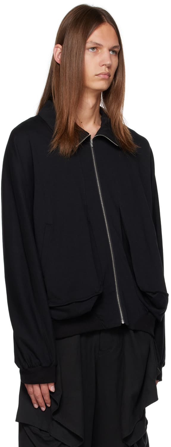 지용킴 하이넥 드레이프 포켓 자켓 상품이미지5