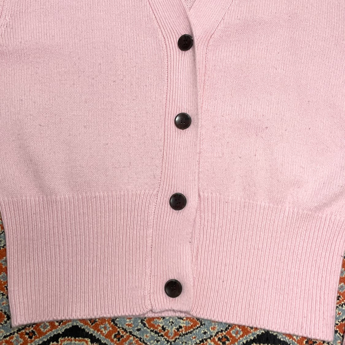 플라스틱아일랜드 핑크 가디건 여성M 상품이미지3