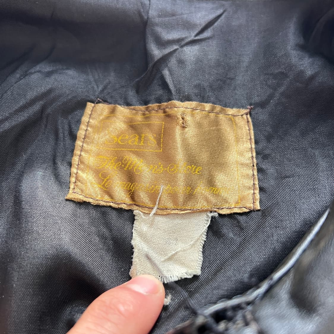 1960s Sears 시어스 차심 싱글 스포츠 레더자켓 (103) 상품이미지5