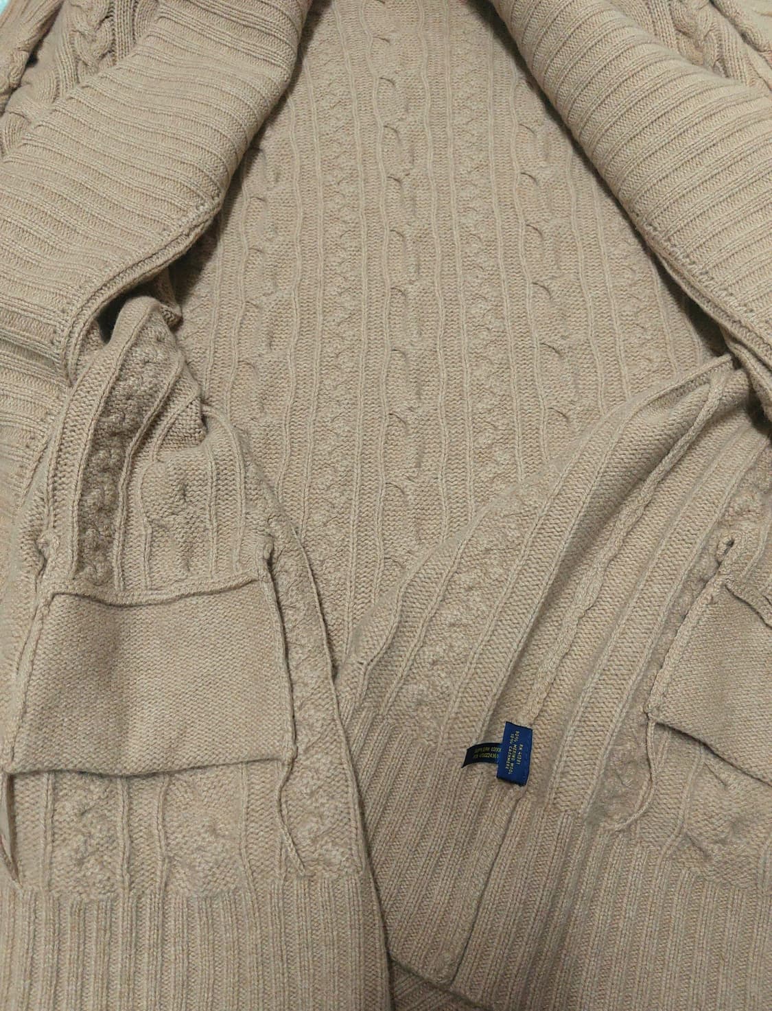 폴로 랄프로렌 캐시미어 메리노울 롱 가디건 105 상품이미지6