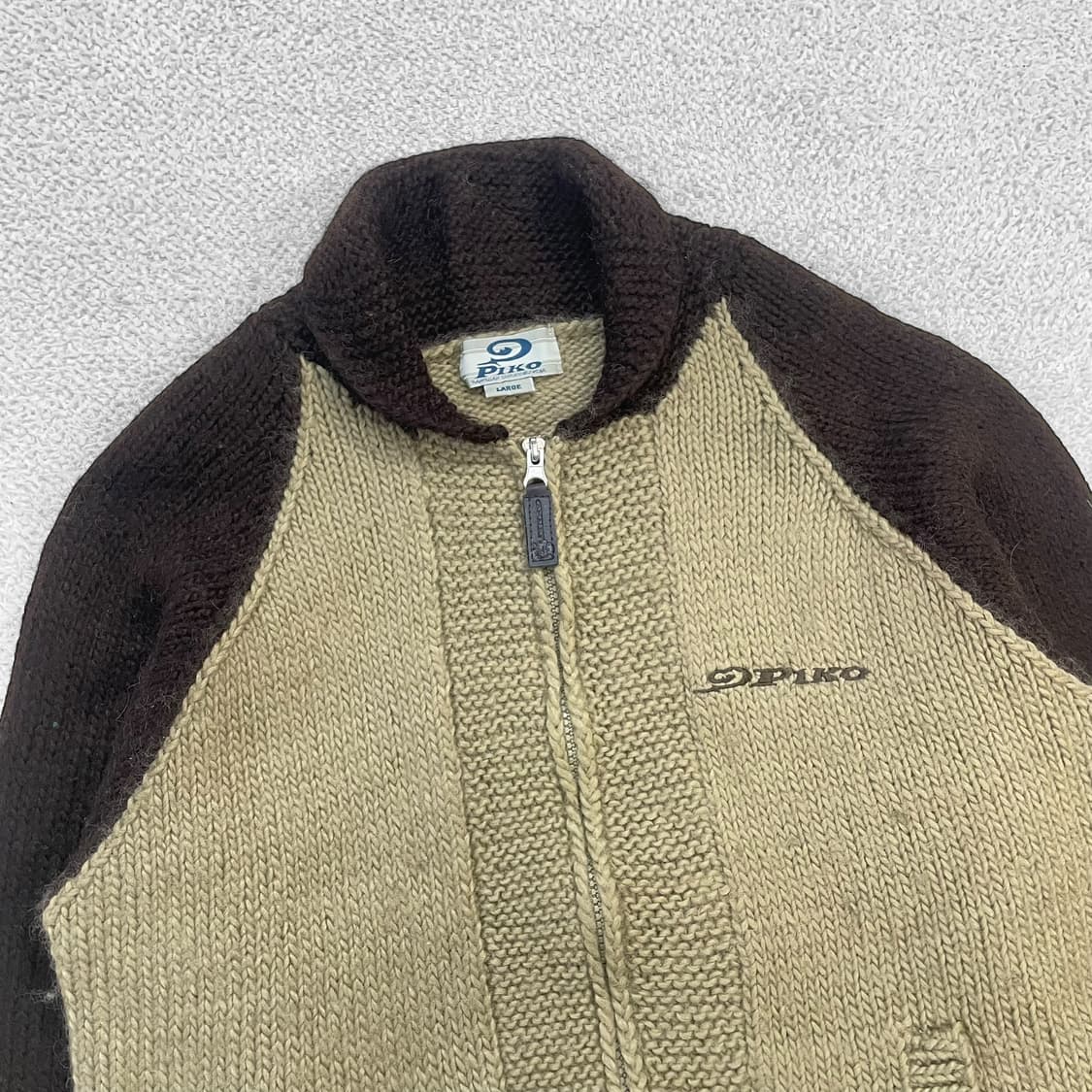 PIKO 피코 일본 재패니즈 빈티지 웨이브 코위찬 니트집업 상품이미지5