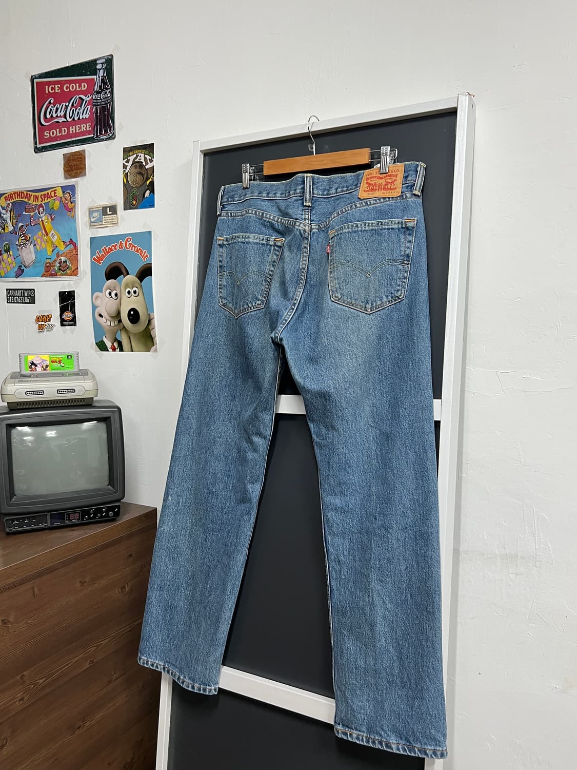 Levis 리바이스 505 와이드핏 데님 팬츠 상품이미지1