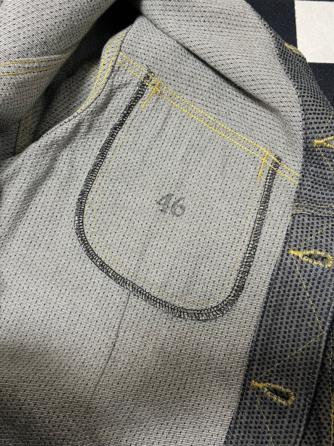 [46] 캐피탈 센츄리 데님 웨스터너 레귤러 자켓 No. 7+S 그레이 상품이미지3