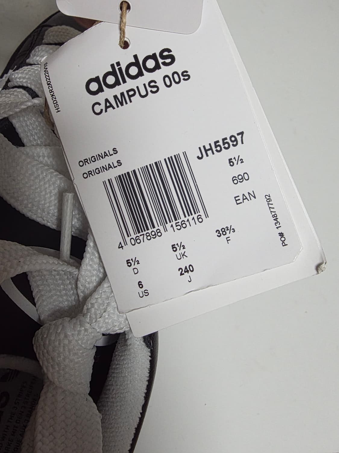 아디다스 캠퍼스 00s 블랙화이트 상품이미지5