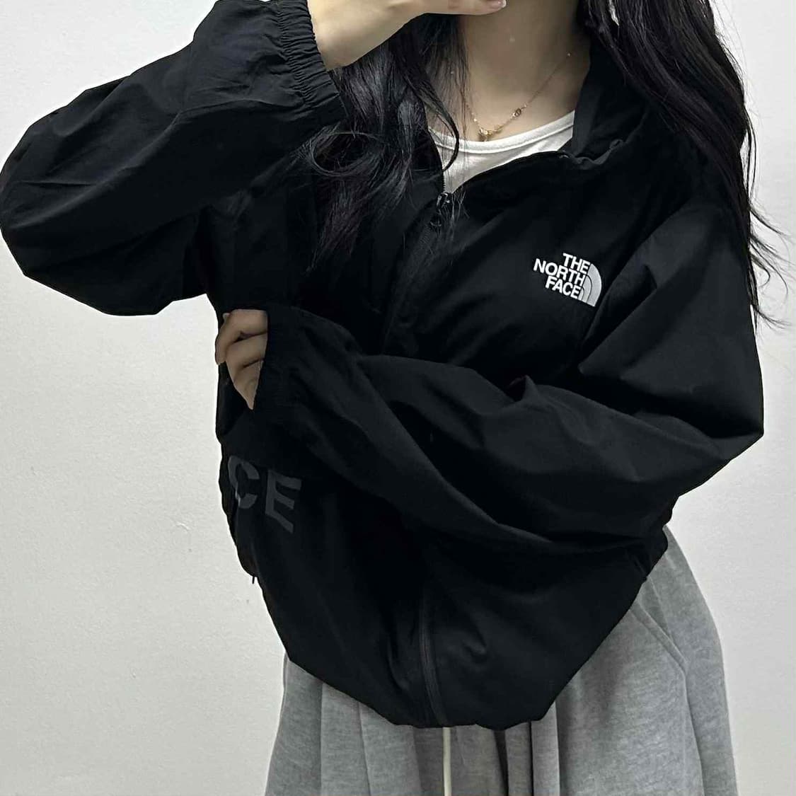 노스페이스 준신형 블랙 윈드브레이커 자켓 후드집업 바람막이 희귀져지(10 상품이미지1