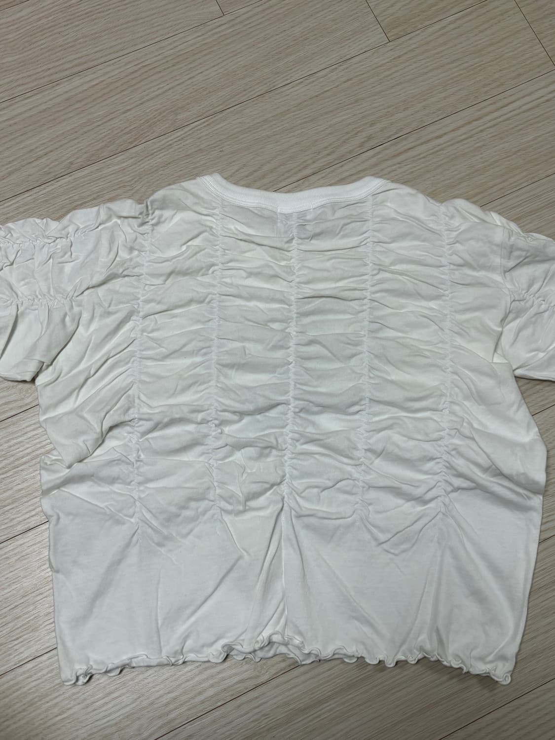 김미더영 G SHIRRING T-SHIRTS 20SS/ WHITE 상품이미지7