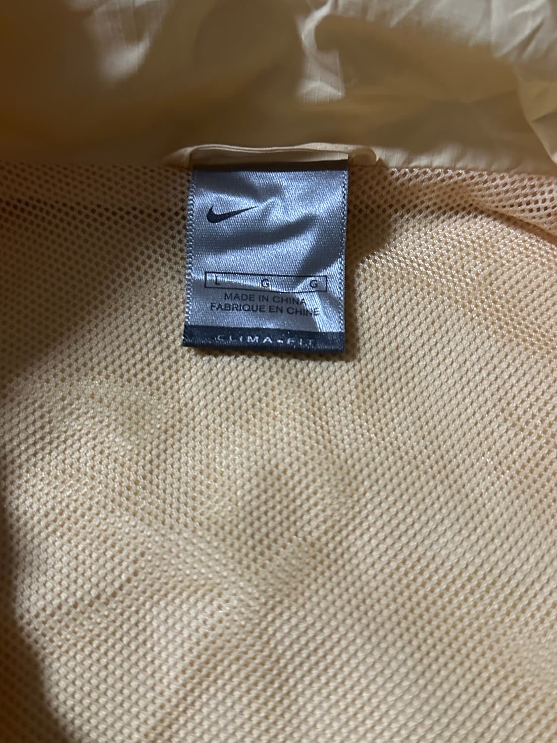 나이키 일본판 클라이마핏 바람막이 옐로우 L 상품이미지3