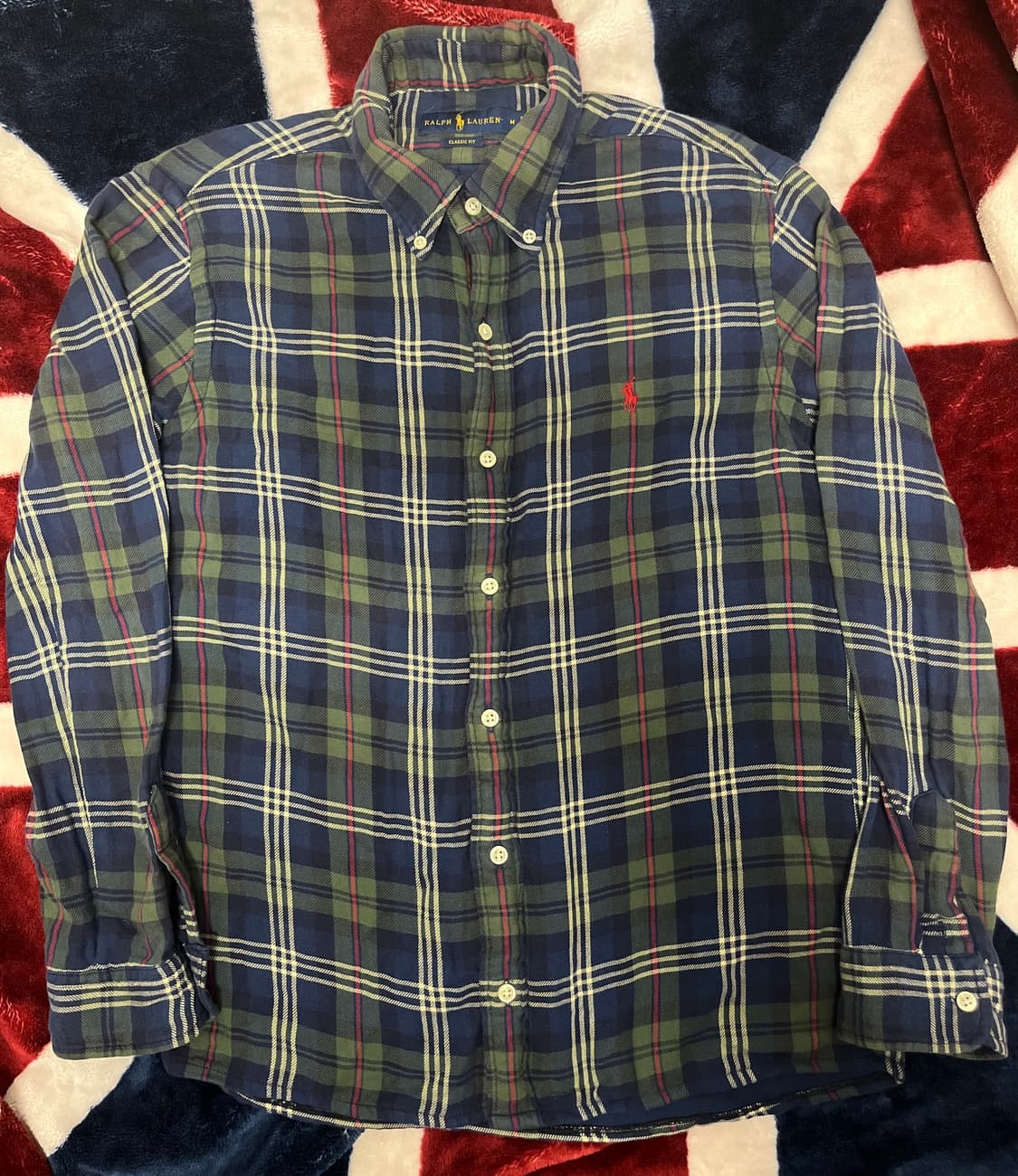 폴로 랄프로렌 클래식핏 체크 셔츠 M 상품이미지1