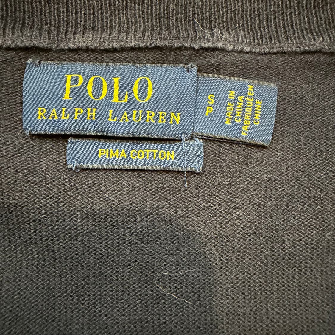 폴로 랄프로렌 피마 코튼 네이비 라운드 가디건 상품이미지3