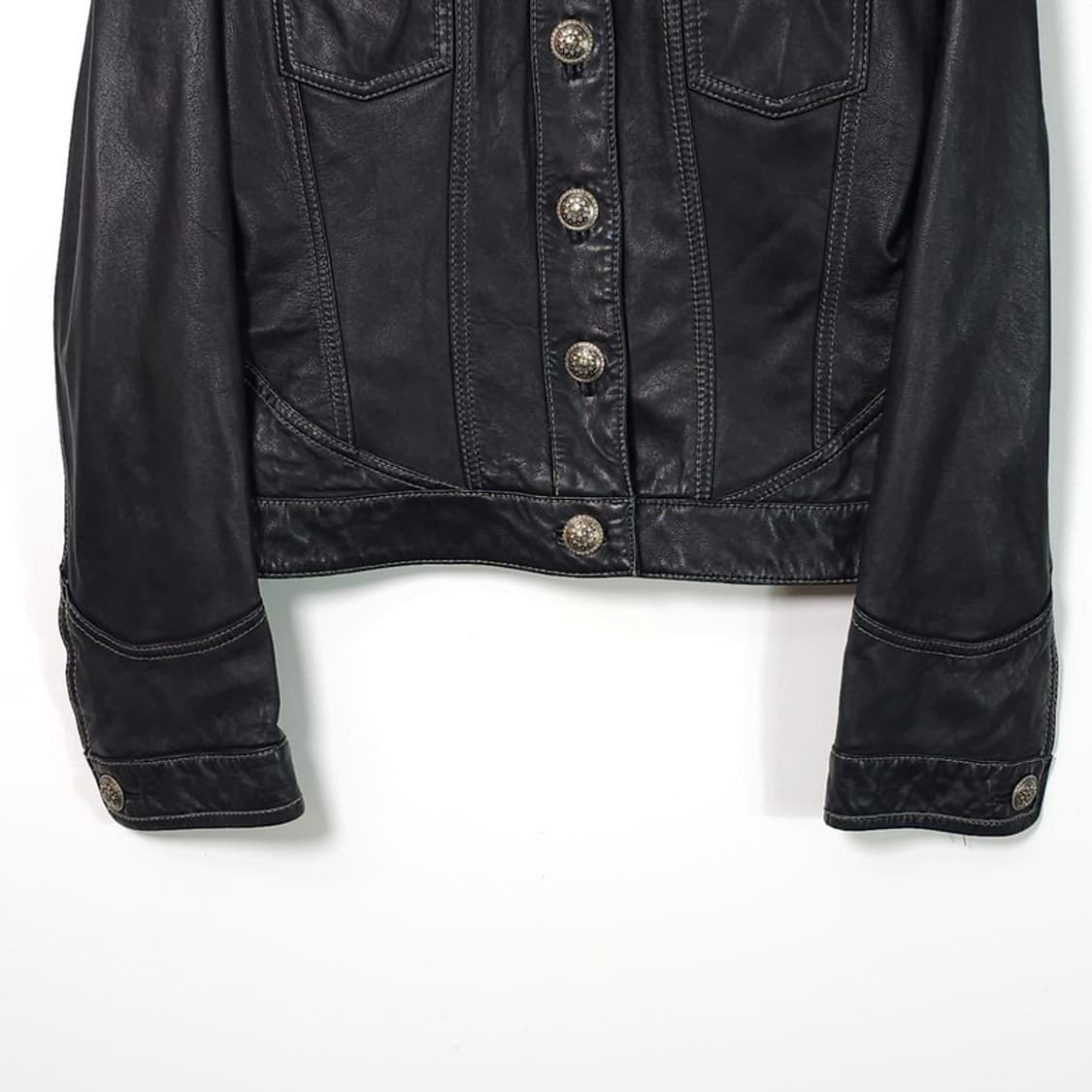 크롭 램스킨 자켓 66 상품이미지4