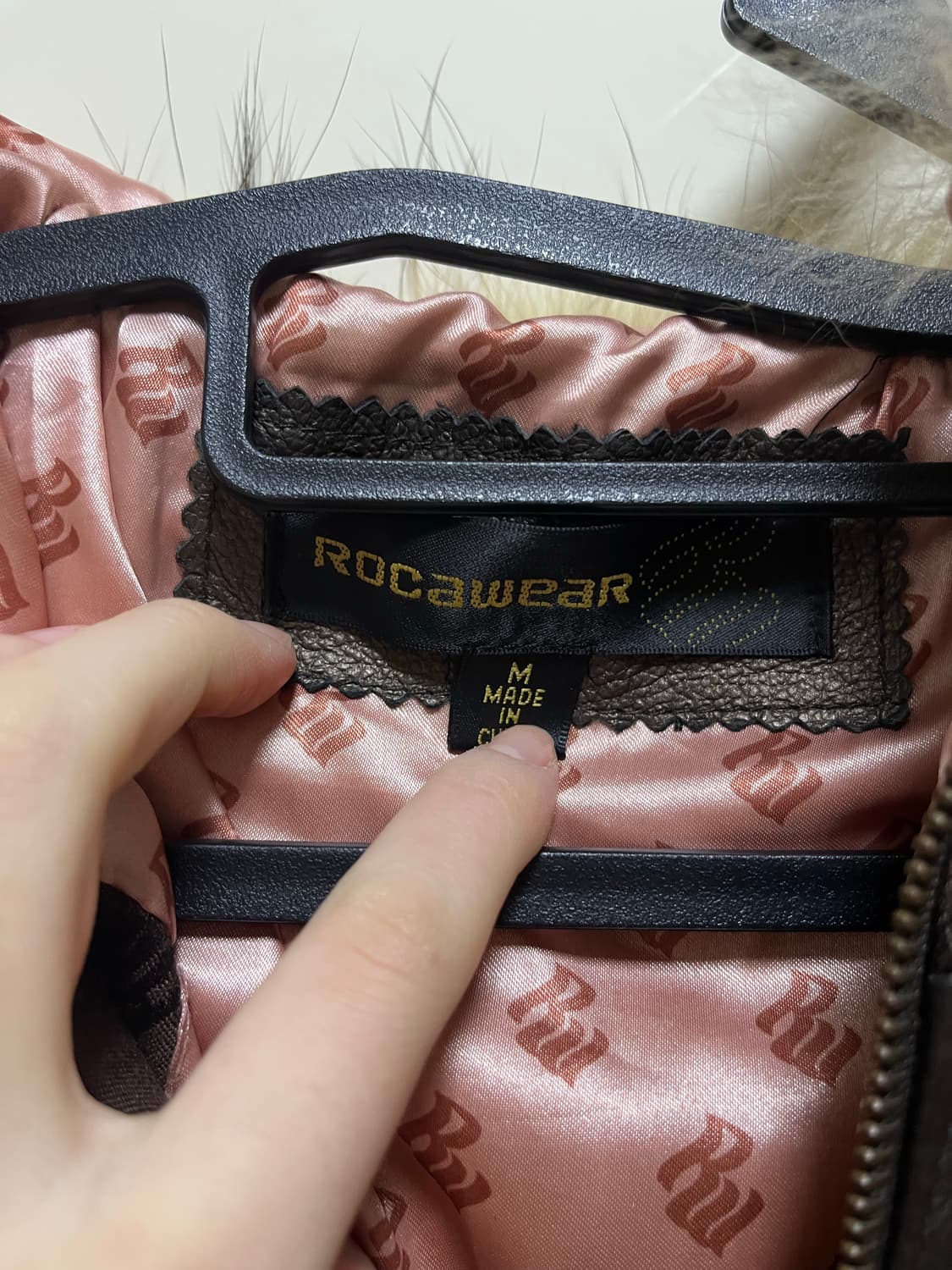 rocawear vintage fur leather jumper 상품이미지3