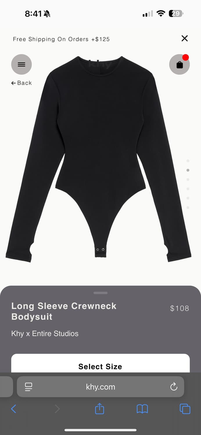 Khy 바디수트 xxs 상품이미지2