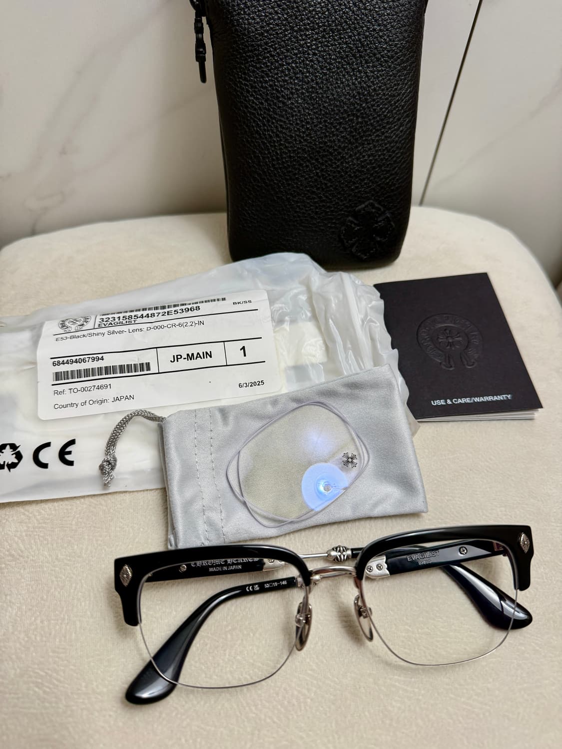 크롬하츠 에바질리스트 블랙 샤이니 실버 상품이미지1