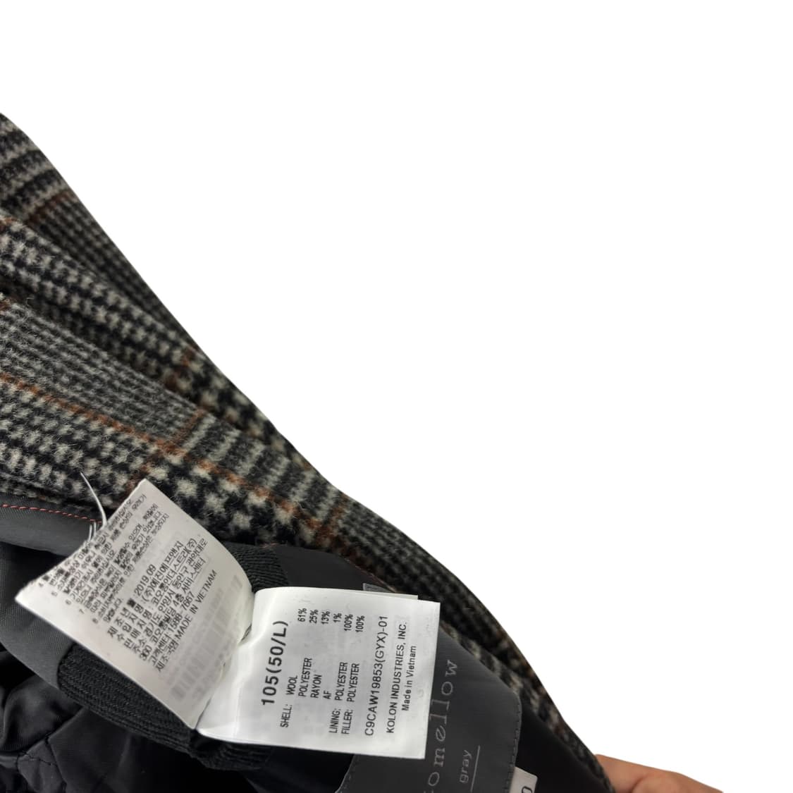 커스텀멜로우 글렌 체크 울 코트 상품이미지6