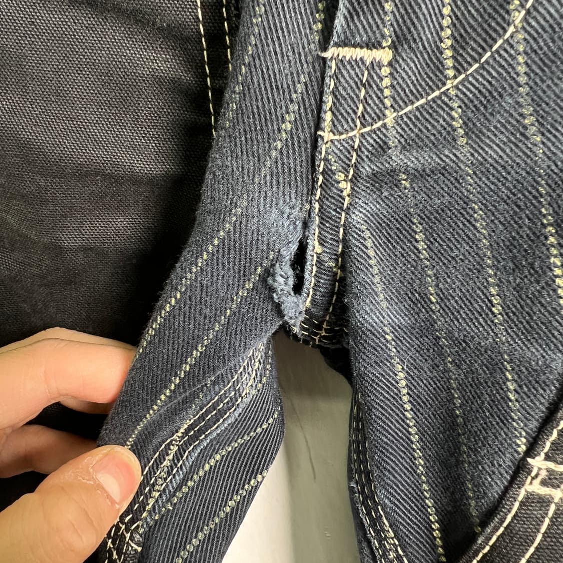 밴슨 레더 더블니 카펜터 데님 팬츠 30 상품이미지8