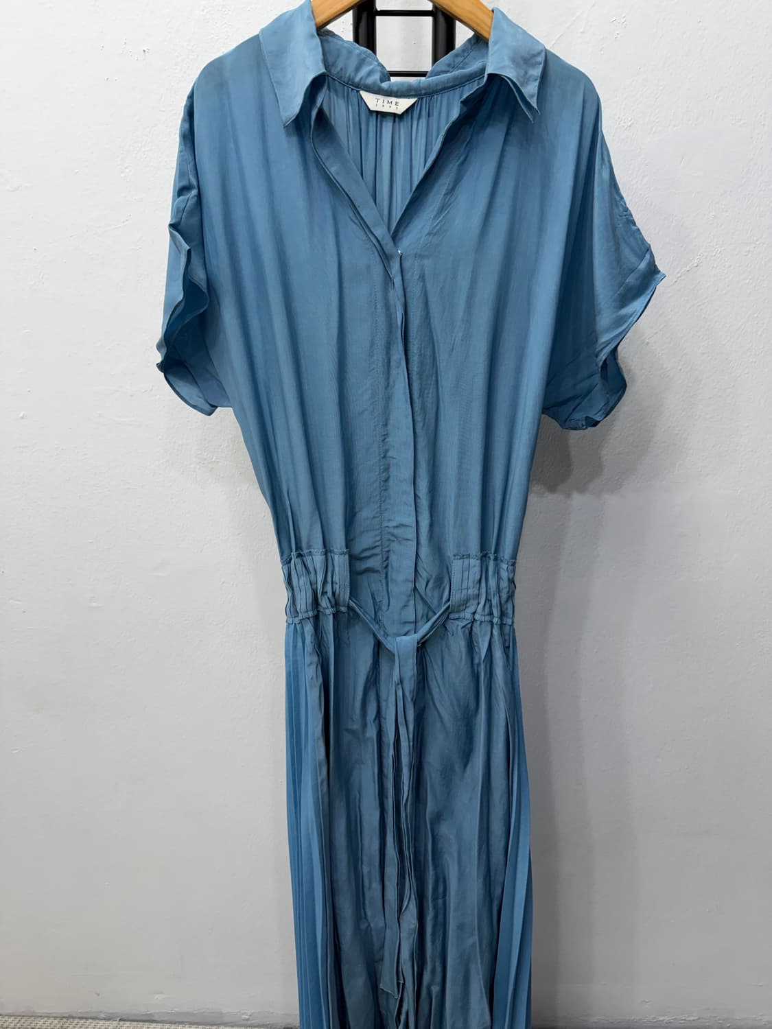 정품) TIME 타임 1993 한섬 블루 랩 롱 원피스 82 상품이미지1