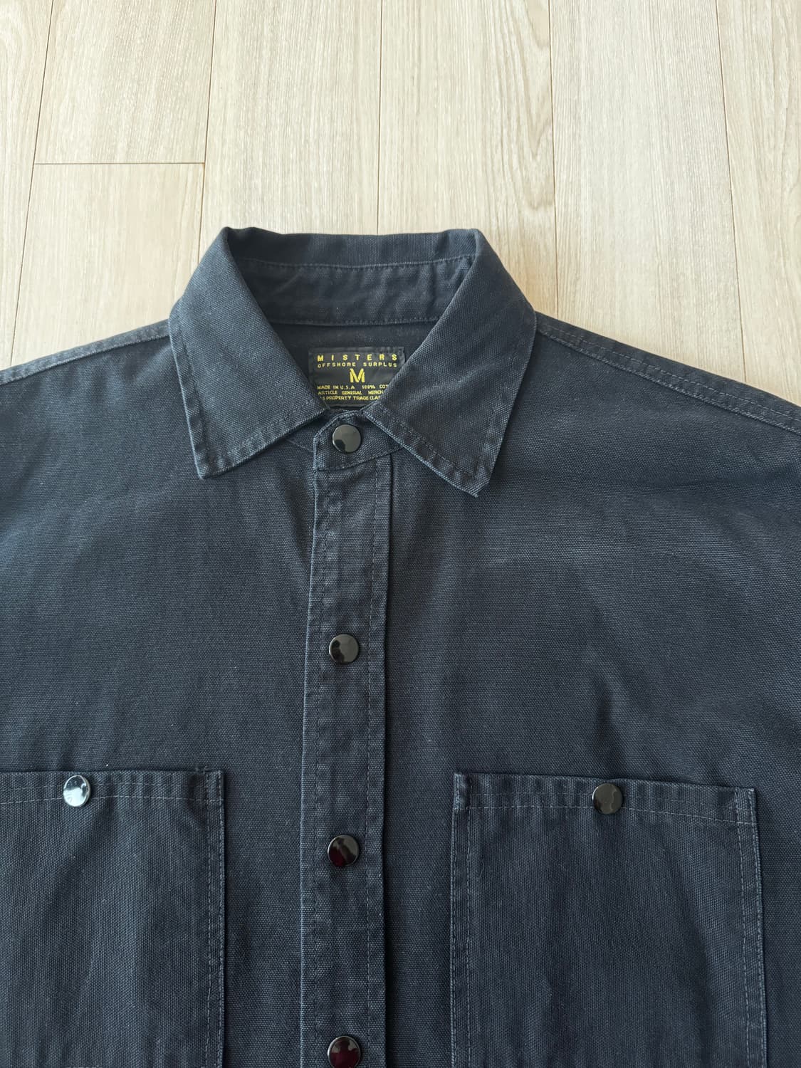 Misters 워크 셔츠 블랙 L 상품이미지4