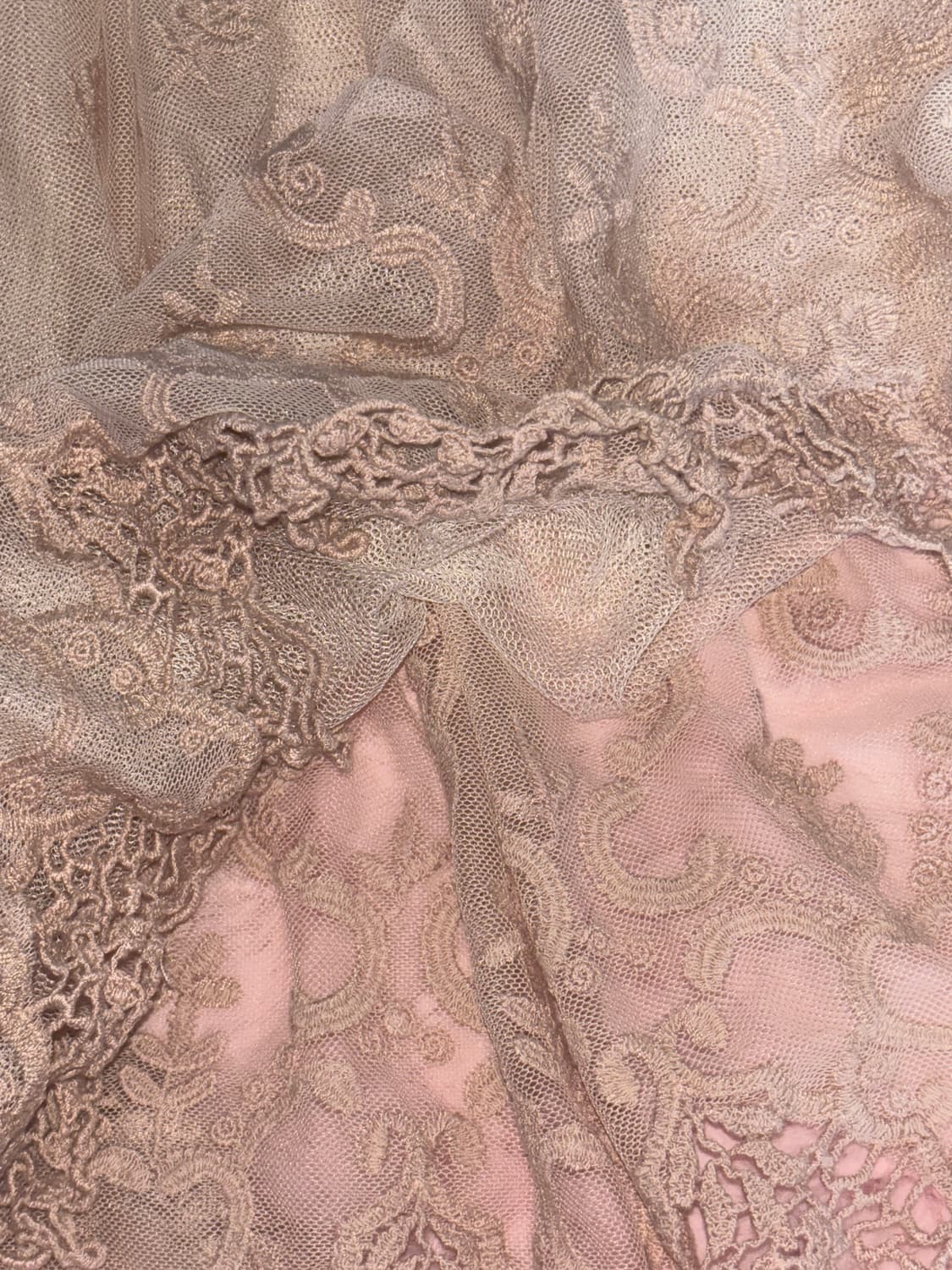 빈티지 핑크 오프숄더 원피스 상품이미지4