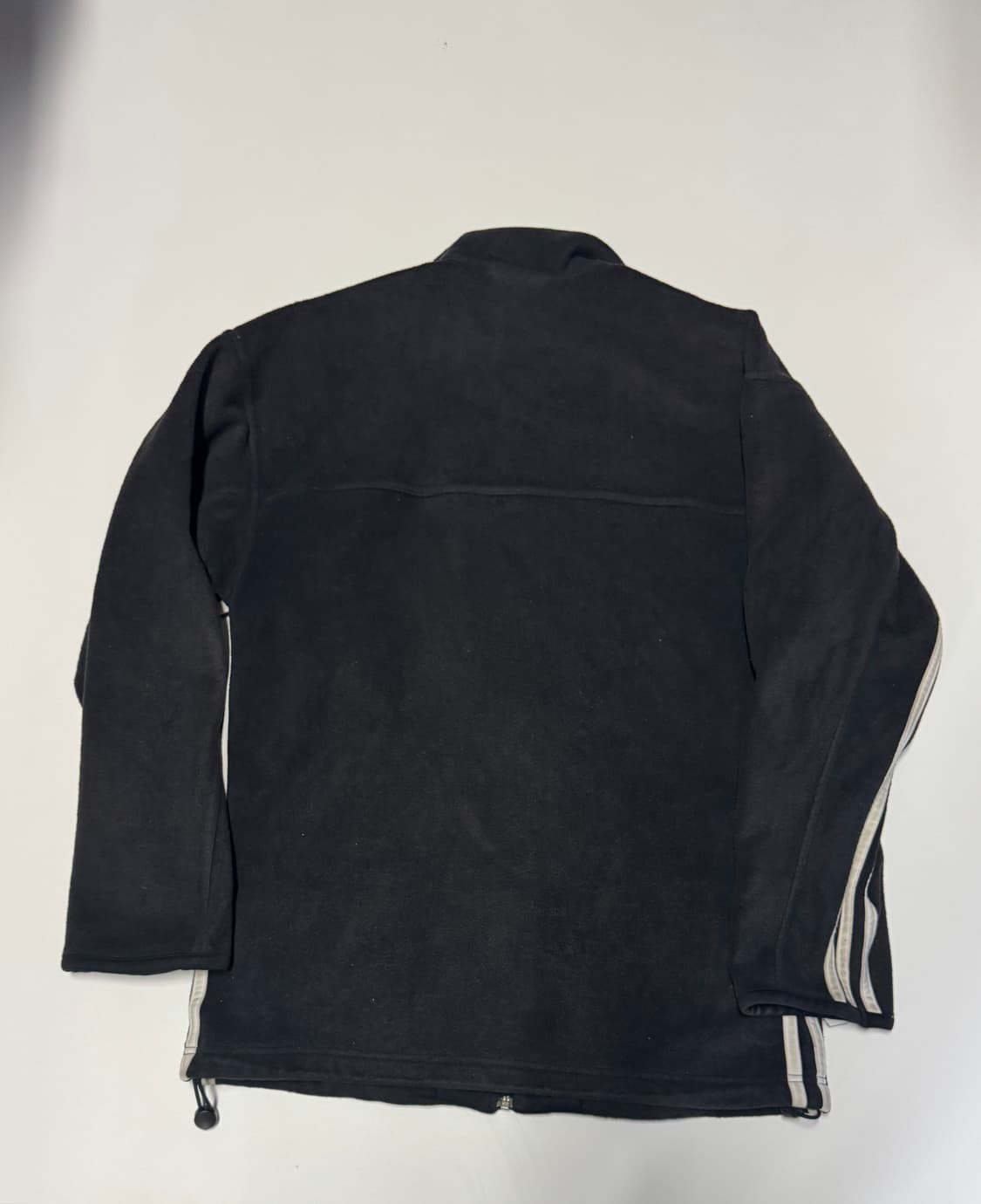 희귀!! 일본 아디다스 올드스쿨 플리스 집업 져지 L 블랙 상품이미지2