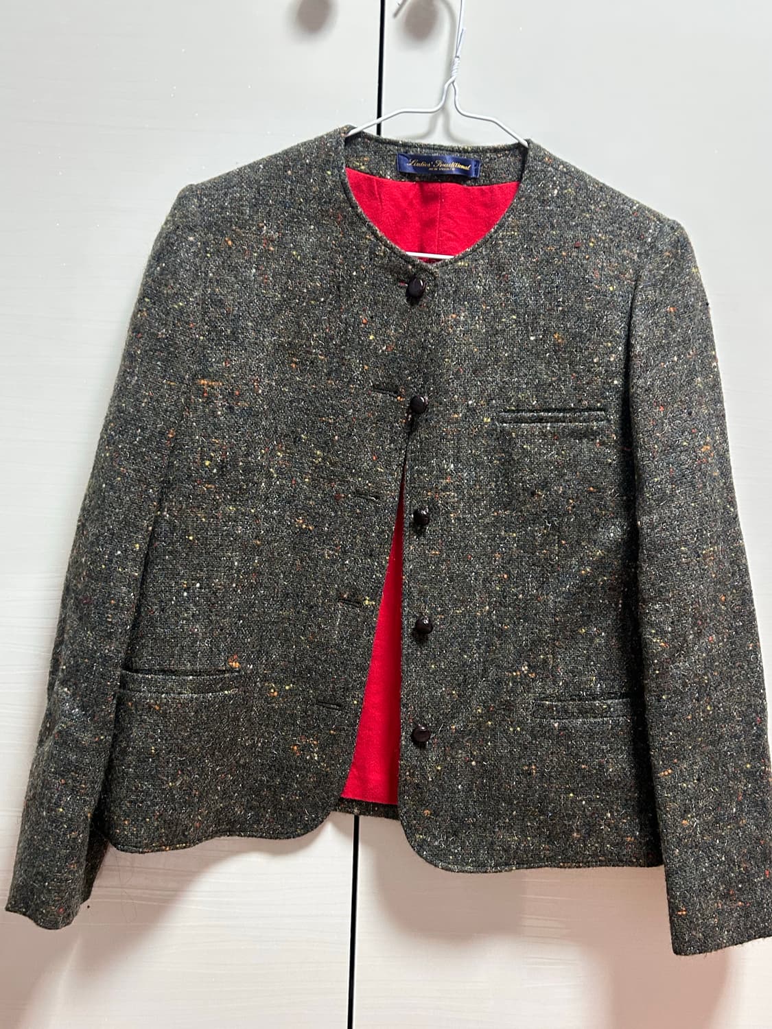 빈티지 트위드 자켓 여성용 상품이미지2