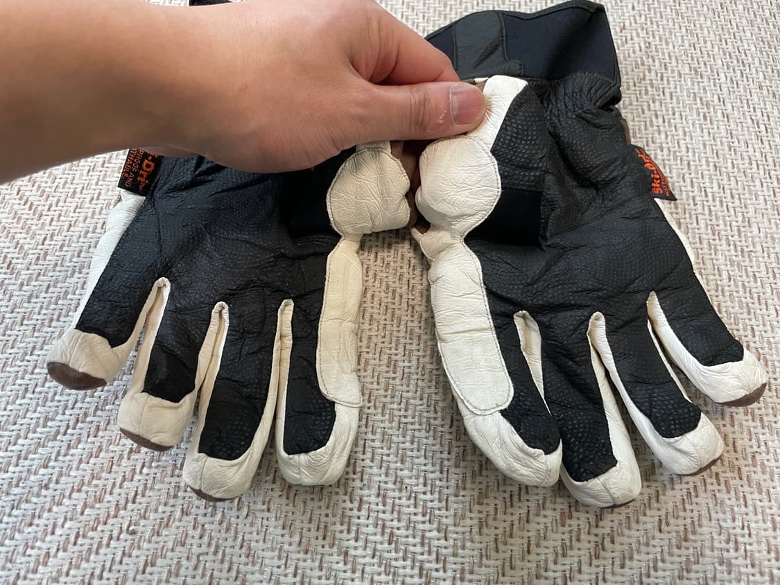 Slms 빈티지 레더 스키 장갑 J03763 상품이미지4