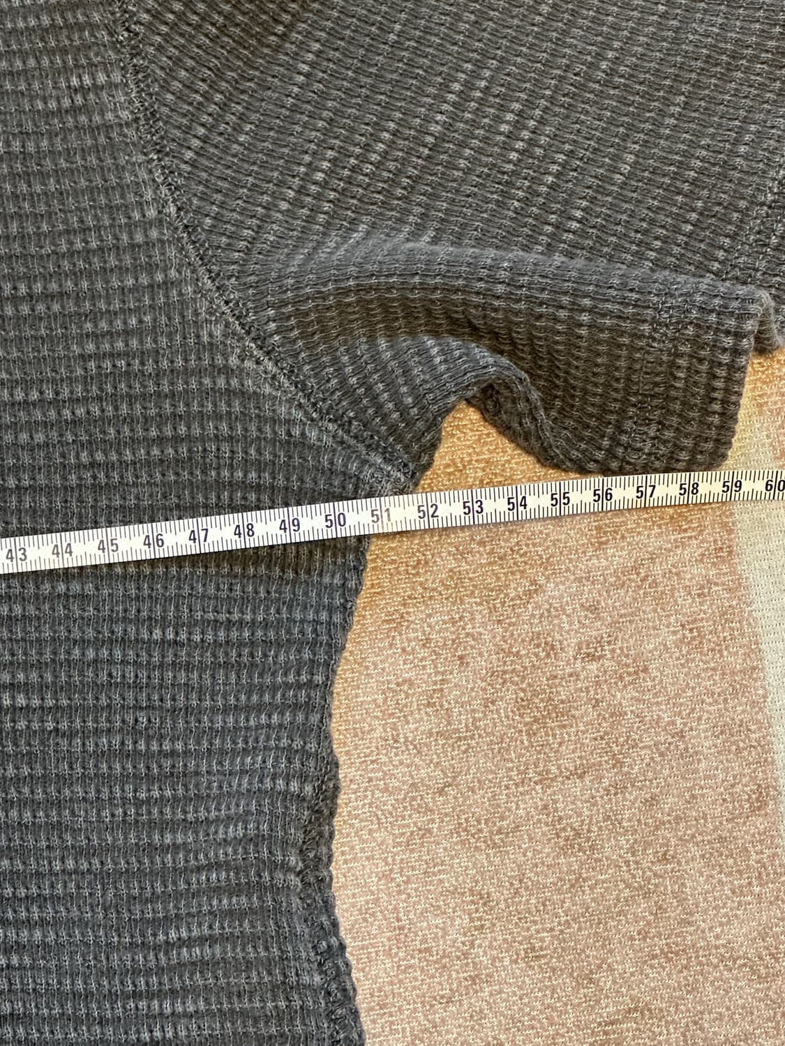 [XL] RRL(더블알엘) 와플 헨리넥 반팔 블랙 상품이미지7