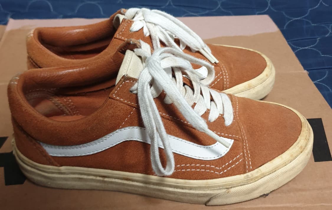 (빈티지) 반스 스웨이드 올드스쿨 로우 스니커즈 브릭 (230) 상품이미지1