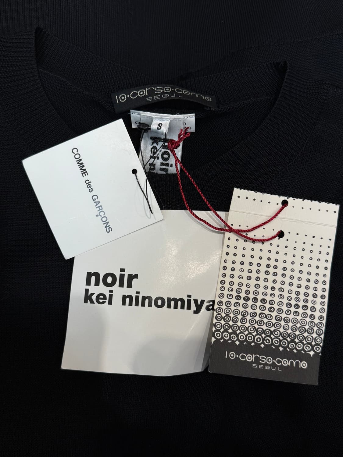 새상품 꼼데가르송 느와 케이 니노미야 탑 상품이미지9
