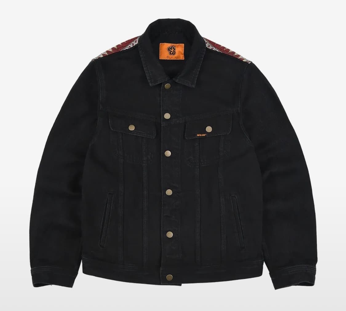 이알에스코 데님 트러커 자켓_블랙 xl 상품이미지1