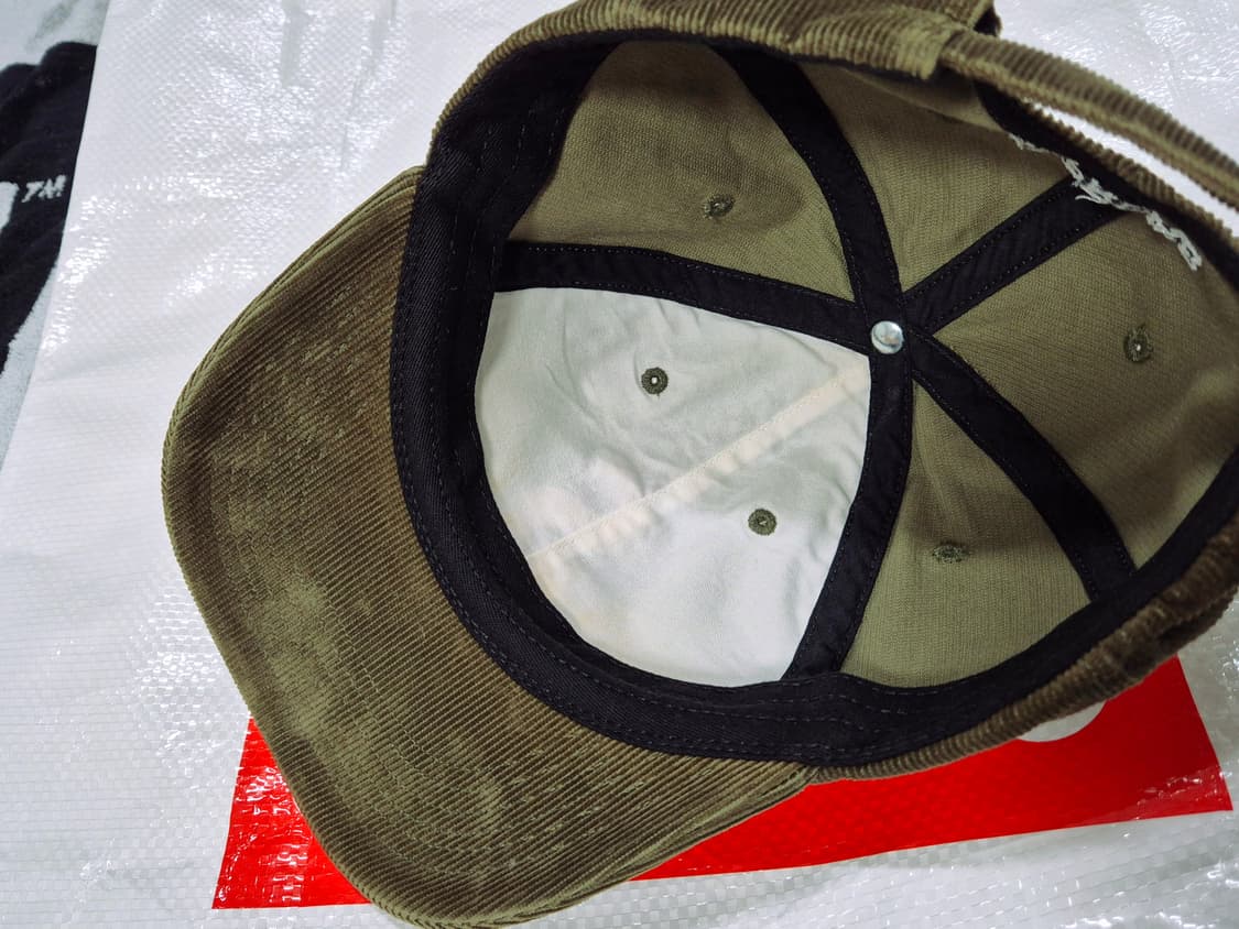 (os) 슈프림 코듀로이 S로고 캡 올리브 6패널 모자 상품이미지2